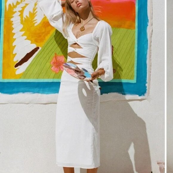 SABO SKIRT ACE MIDI DRESS SIZE MEDIUM PRELOVED - Picture 1 of 5